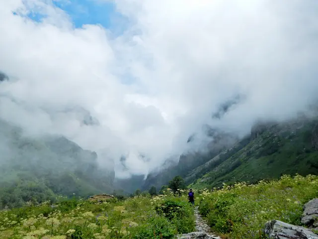Monsoon cloud filling the valley